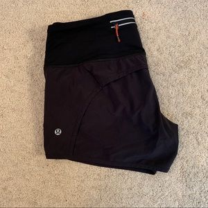 Lululemon black running shorts